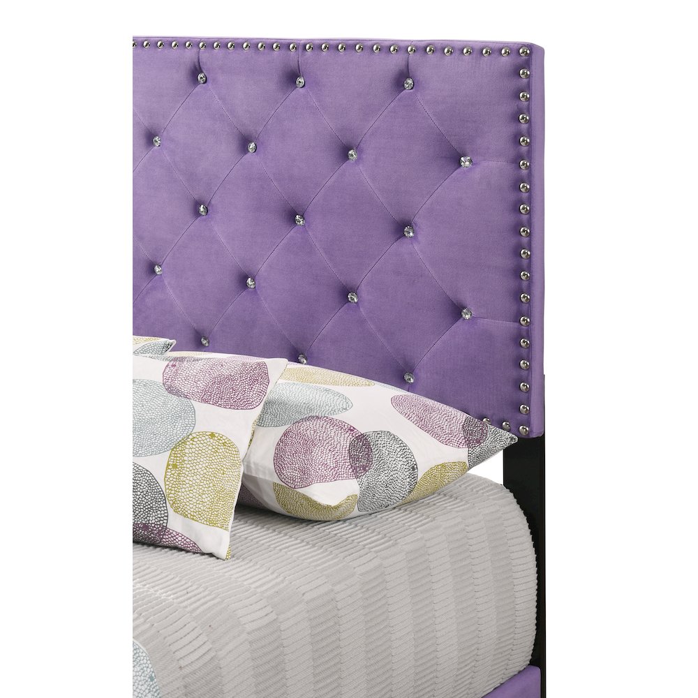 Glory Furniture Suffolk Twin Bed in Purple Color. Picture 4