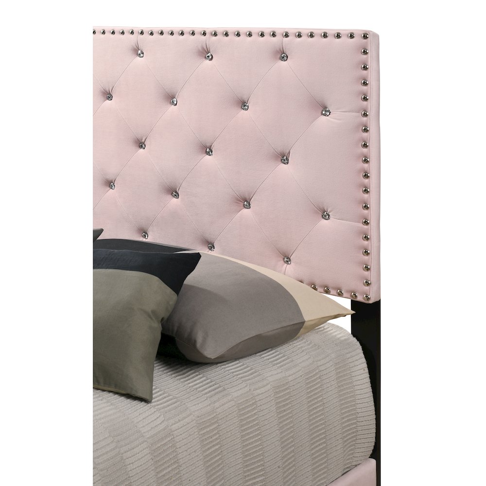 Glory Furniture Suffolk Twin Bed in Pink Color. Picture 4