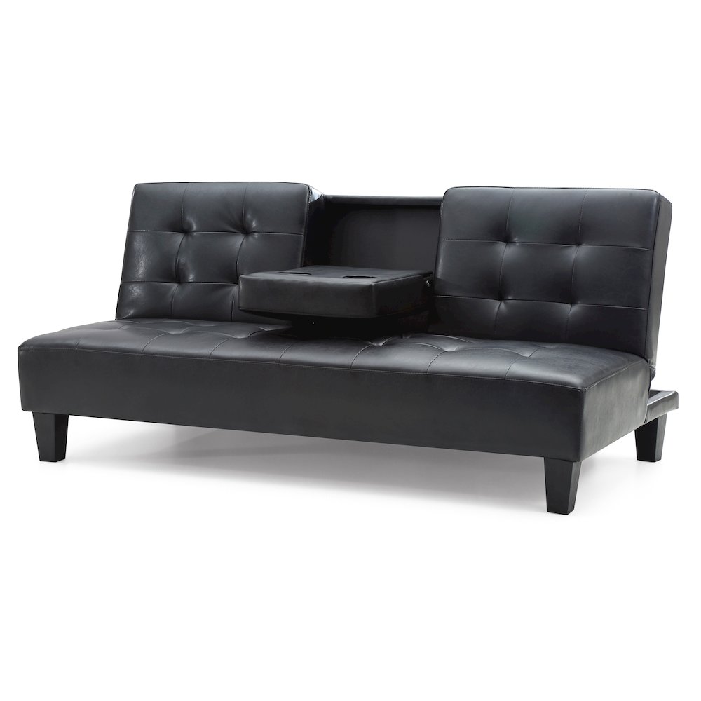 Glory Furniture Richie Sofa Bed in Black Color. Picture 4