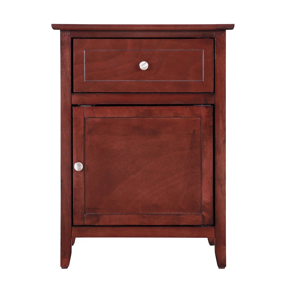 Glory Furniture Izzy Nightstand in Cherry Color. Picture 2