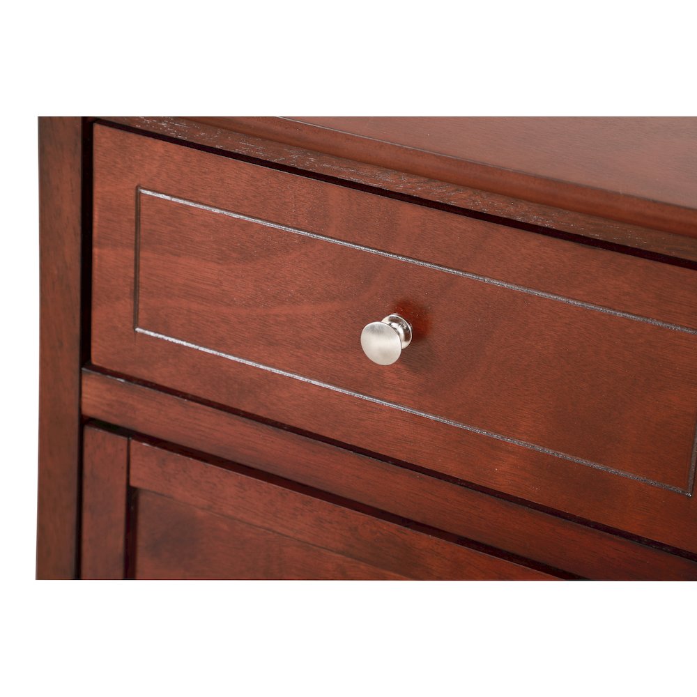 Glory Furniture Izzy Nightstand in Cherry Color. Picture 6