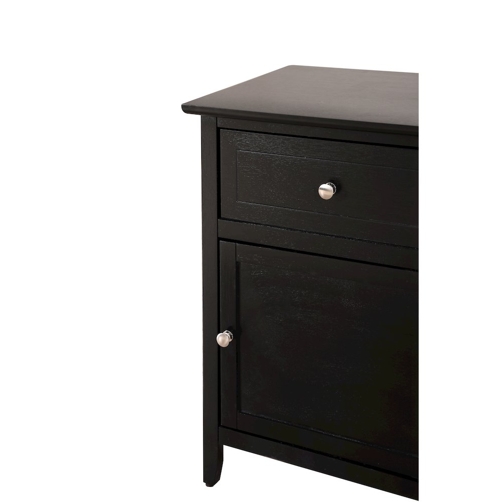 Glory Furniture Izzy Nightstand in Black Color. Picture 6