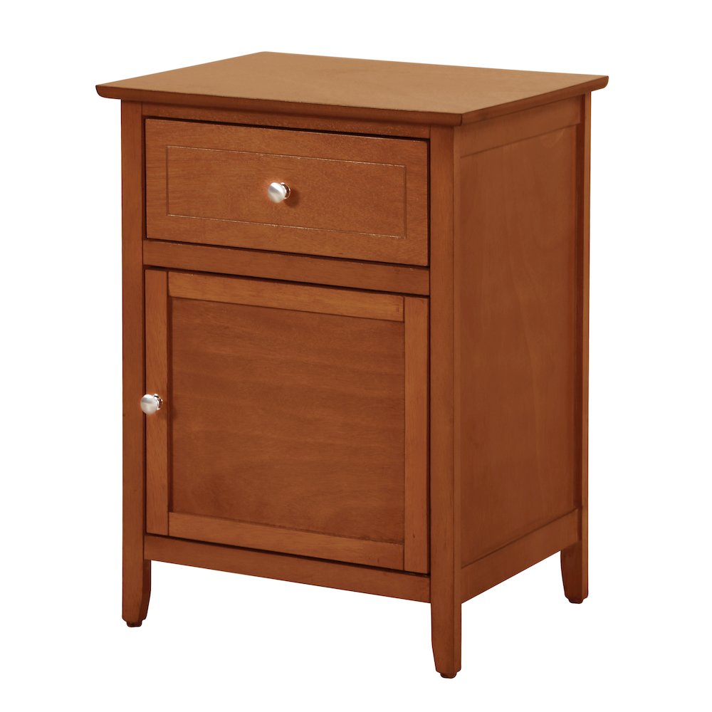 Glory Furniture Izzy Nightstand in Oak Color. Picture 1