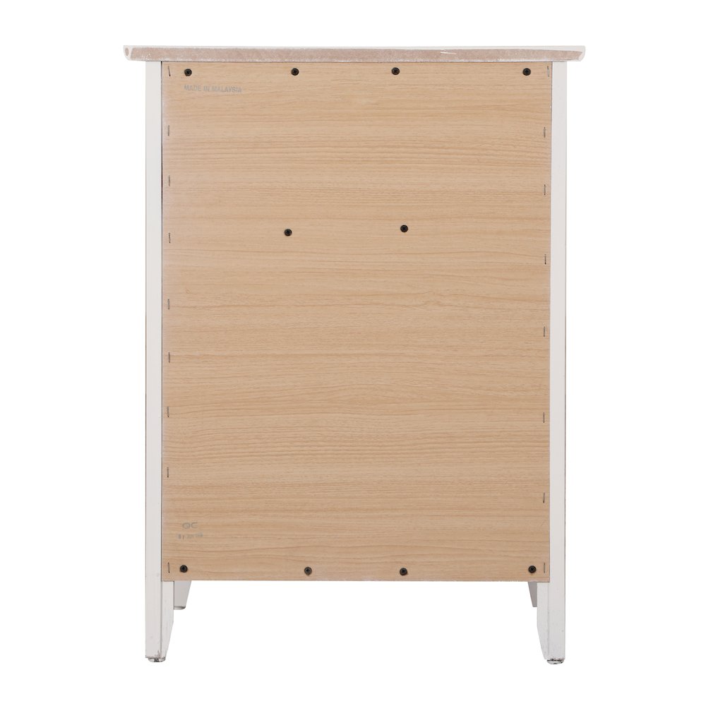 Glory Furniture Izzy Nightstand in White Color. Picture 4