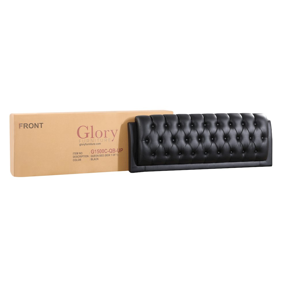 Glory Furniture Marilla Queen Bed in Black Color. Picture 5