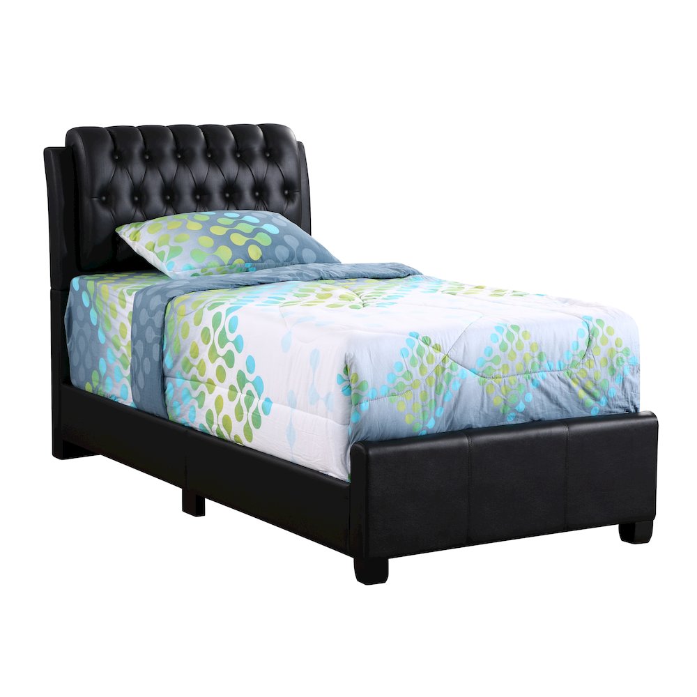 Glory Furniture Marilla Twin Bed in Black Color. Picture 1