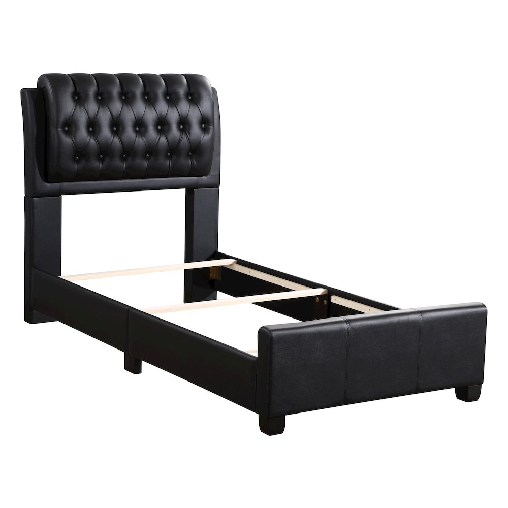 Glory Furniture Marilla Twin Bed in Black Color. Picture 3