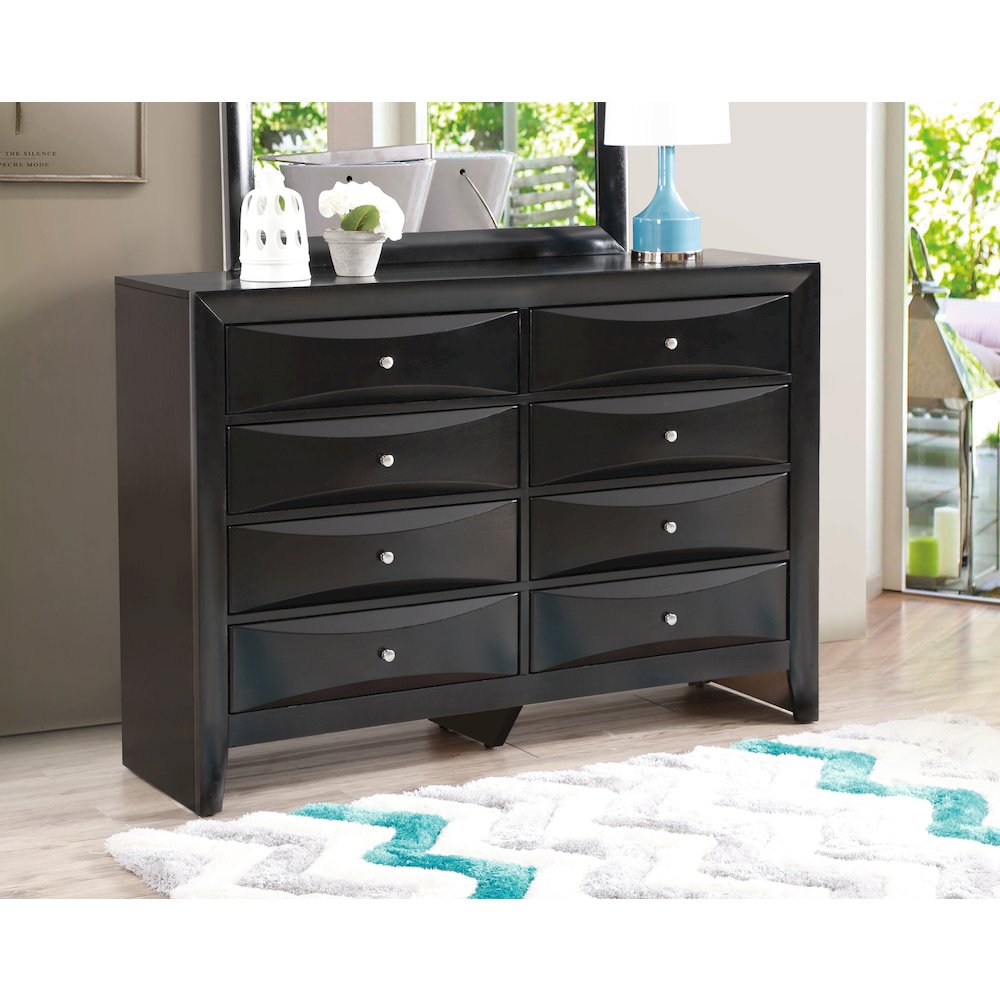 Glory Furniture Marilla Dresser in Black Color. Picture 7