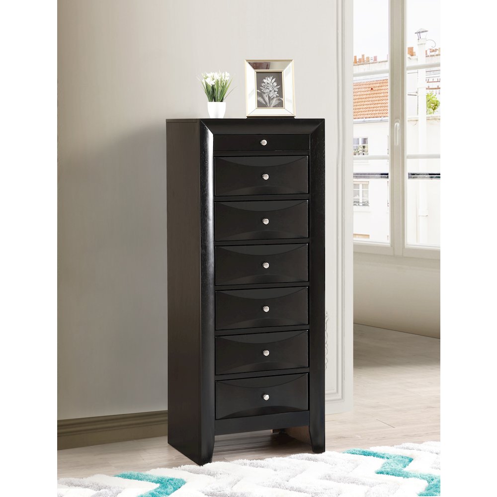 Glory Furniture Marilla Lingerie Chest in Black Color. Picture 7