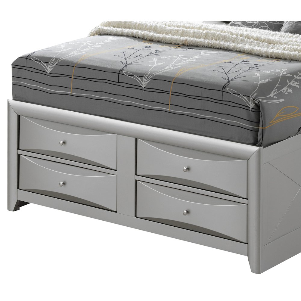 Glory Furniture Marilla Queen Storage Bed in Champagne Color. Picture 6