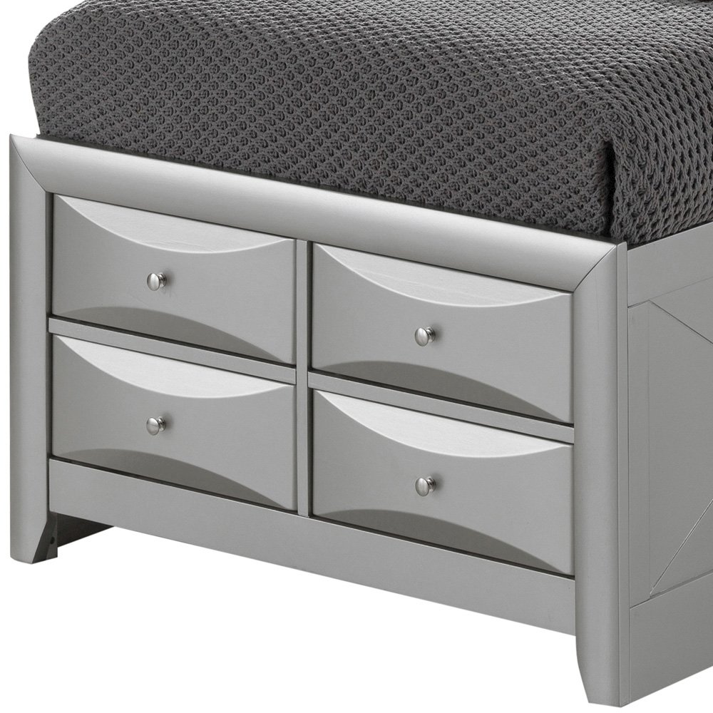 Glory Furniture Marilla Twin Storage Bed in Champagne Color. Picture 3