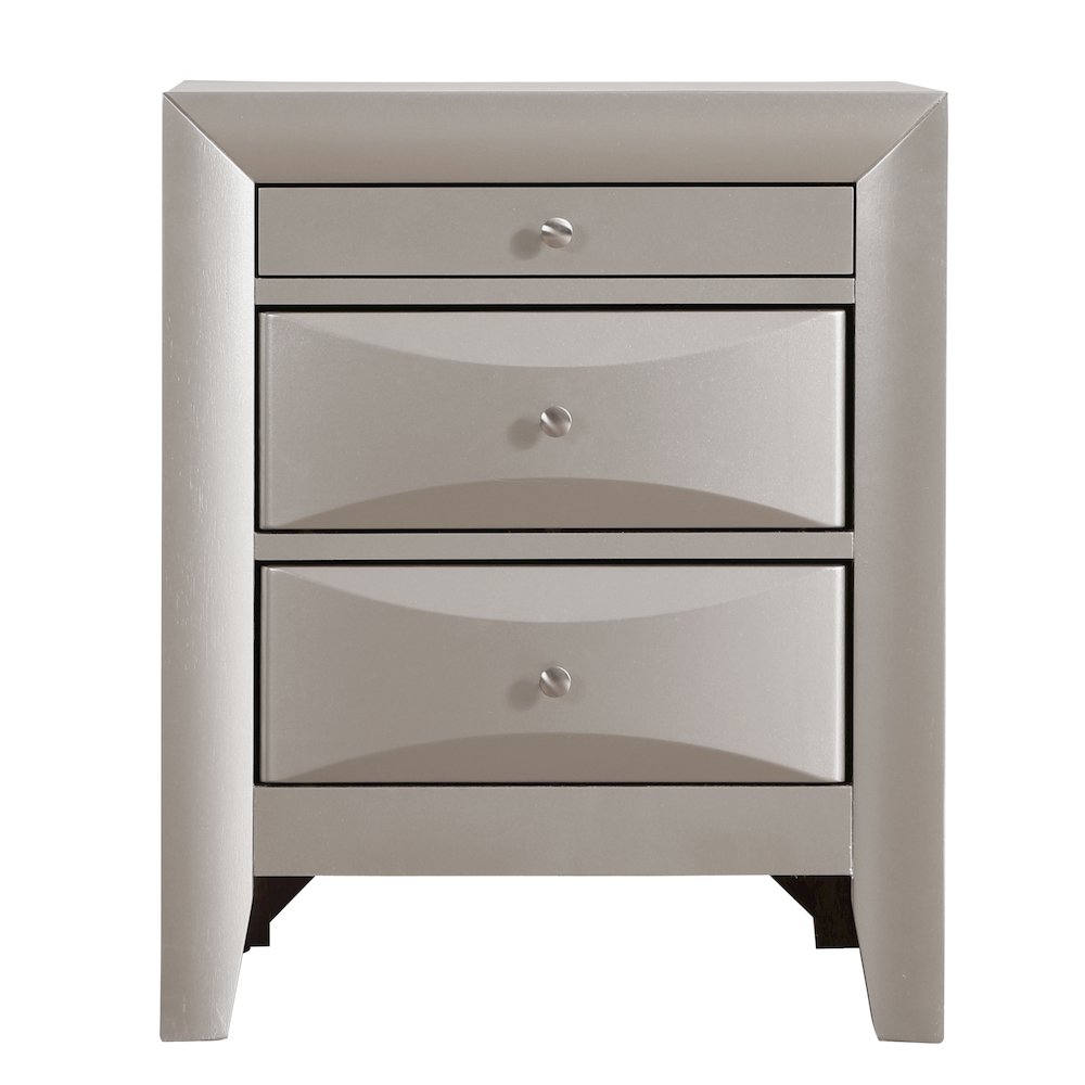 Glory Furniture Marilla Nightstand in Champagne Color. Picture 2