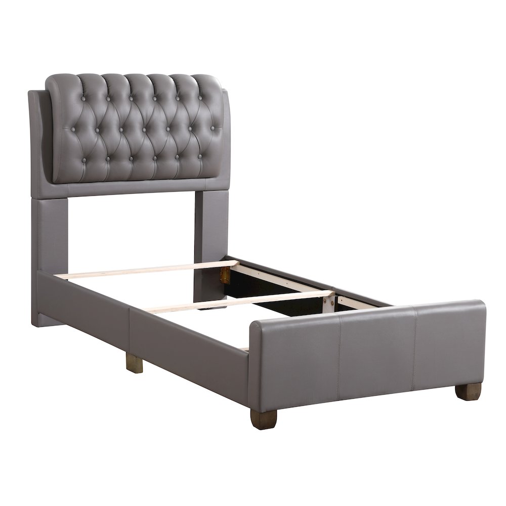 Glory Furniture Marilla   Twin Bed, Gray. Picture 3