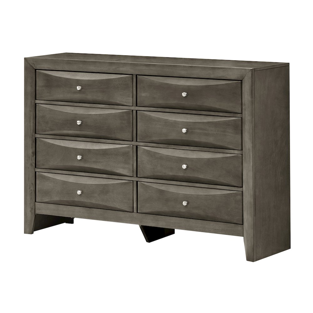 Glory Furniture Marilla Dresser in Gray Color. Picture 1