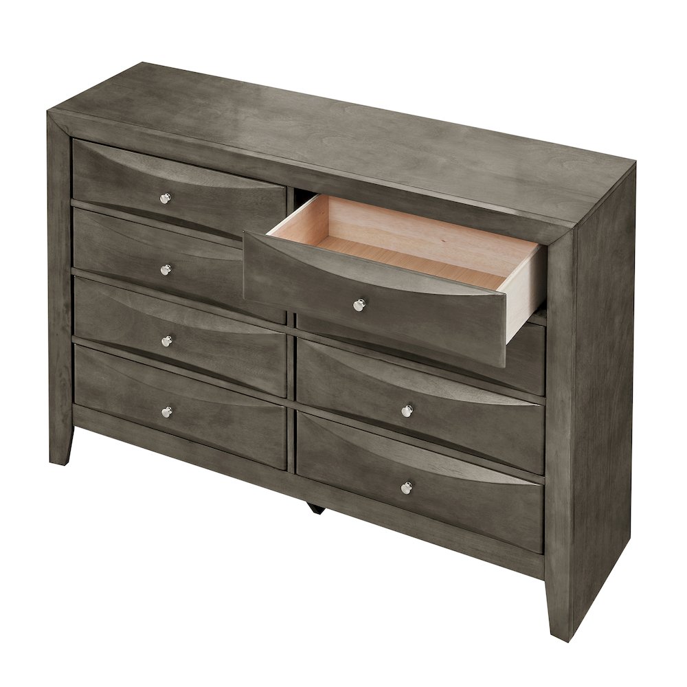 Glory Furniture Marilla Dresser in Gray Color. Picture 3