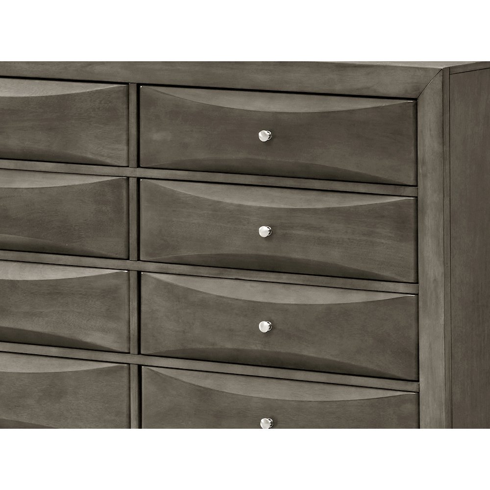 Glory Furniture Marilla Dresser in Gray Color. Picture 5