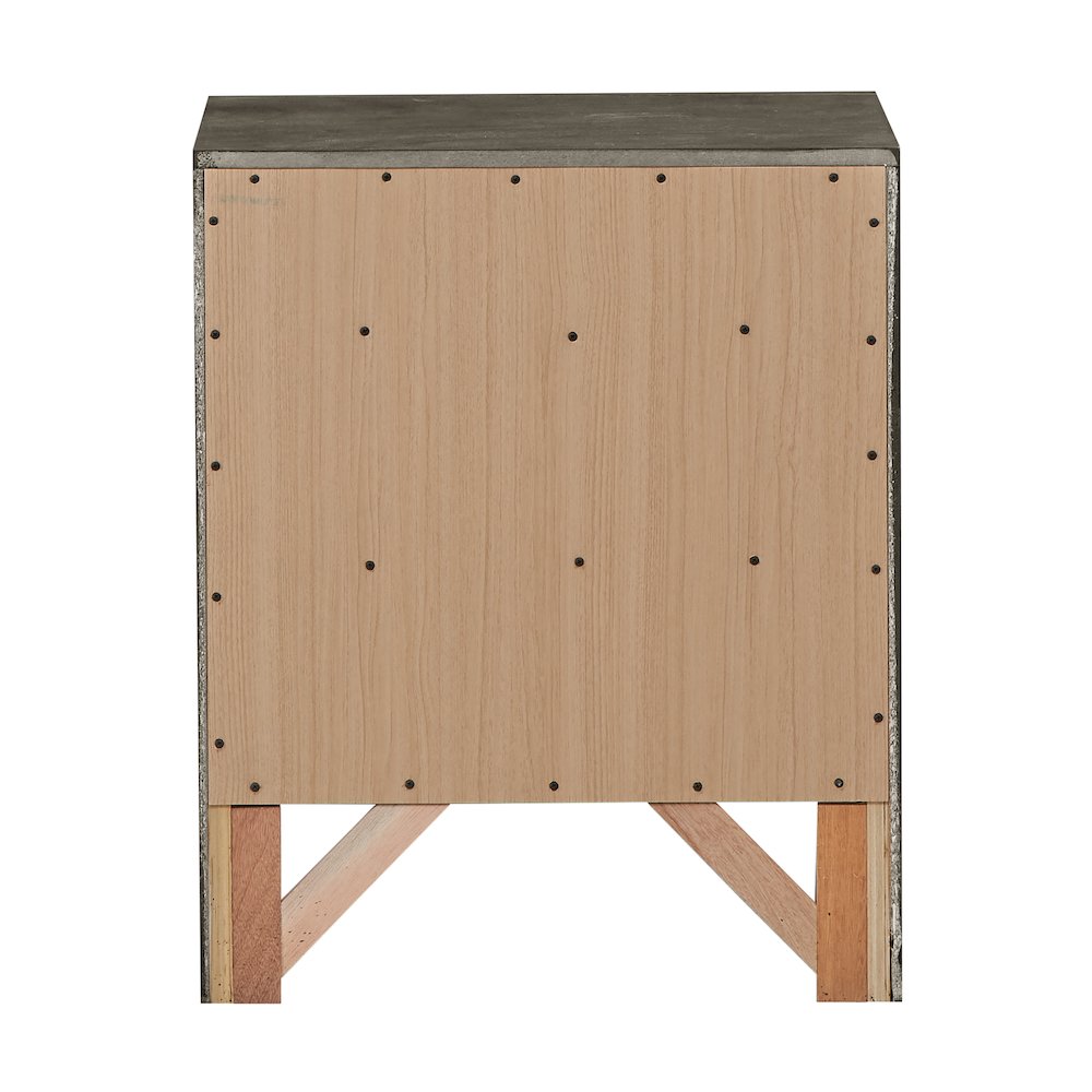 Glory Furniture Marilla Nightstand in Gray Color. Picture 4