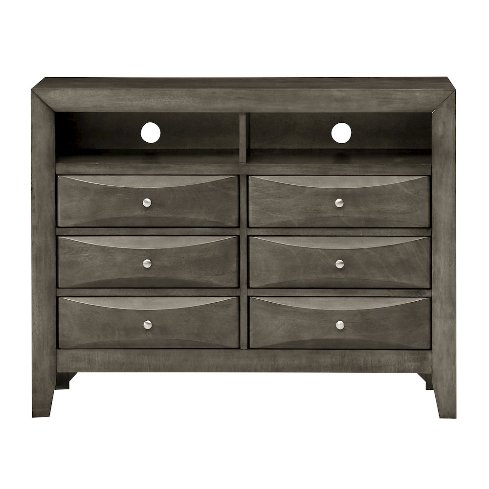 Glory Furniture Marilla Media Chest in Gray Color. Picture 2