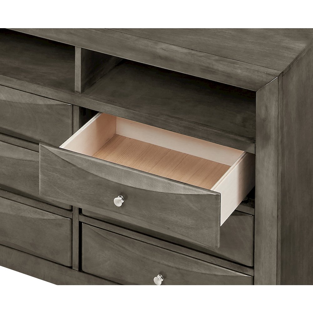Glory Furniture Marilla Media Chest in Gray Color. Picture 6
