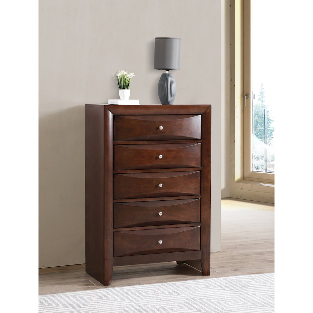 Glory Furniture Marilla Chest in Cappuccino Color. Picture 7