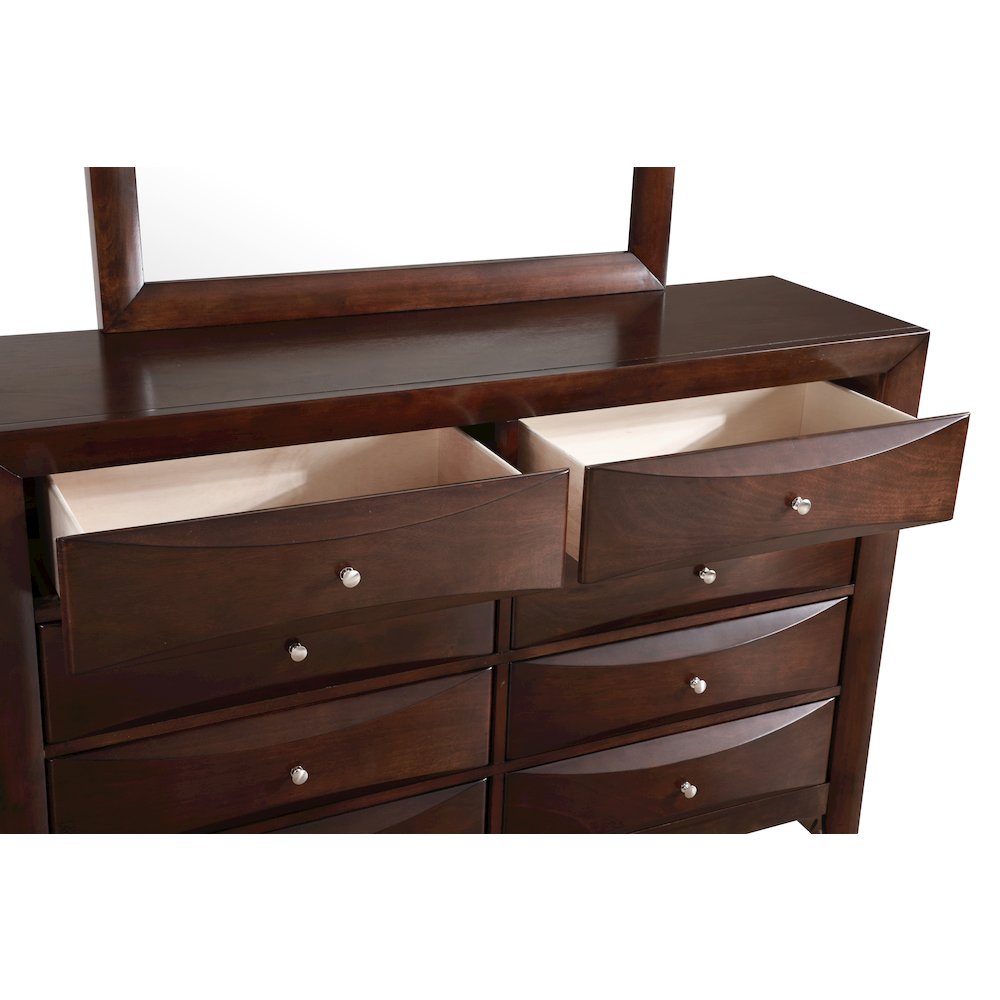 Glory Furniture Marilla Dresser in Cappuccino Color. Picture 4