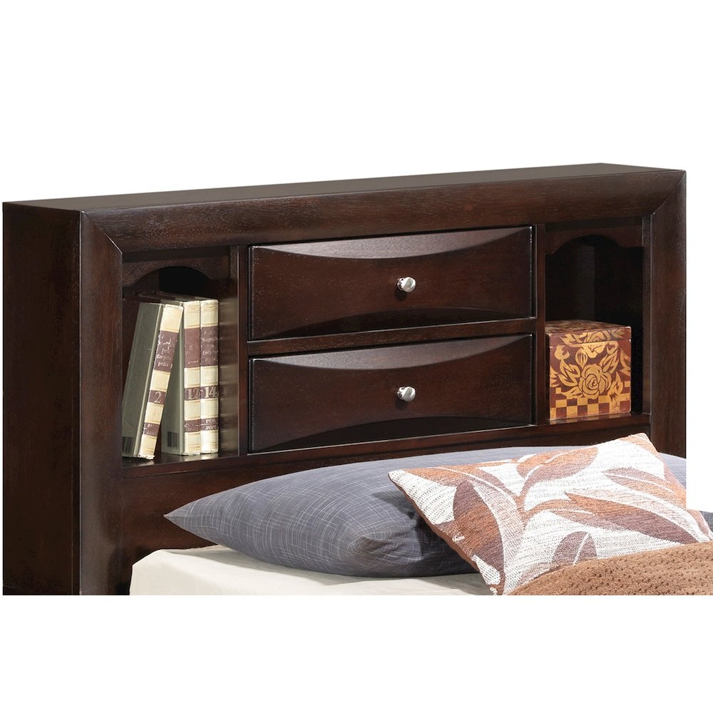 Glory Furniture Marilla Twin Storage Bed in Cappuccino Color. Picture 3