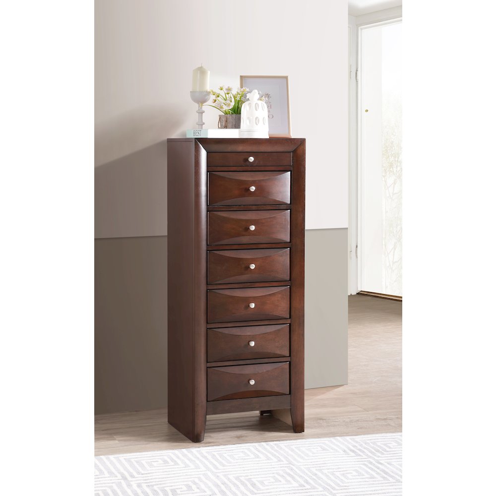 Glory Furniture Marilla Lingerie Chest in Cappuccino Color. Picture 2