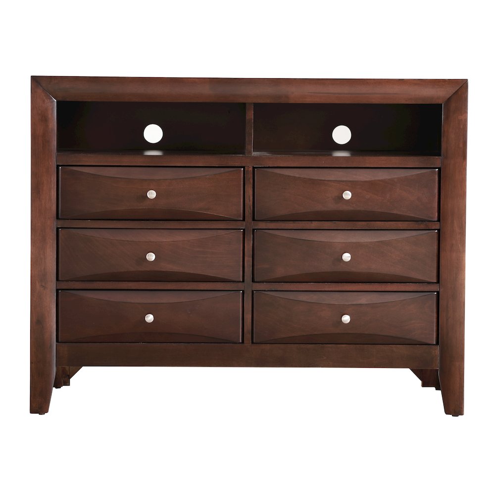 Glory Furniture Marilla Media Chest in Cappuccino Color. Picture 2