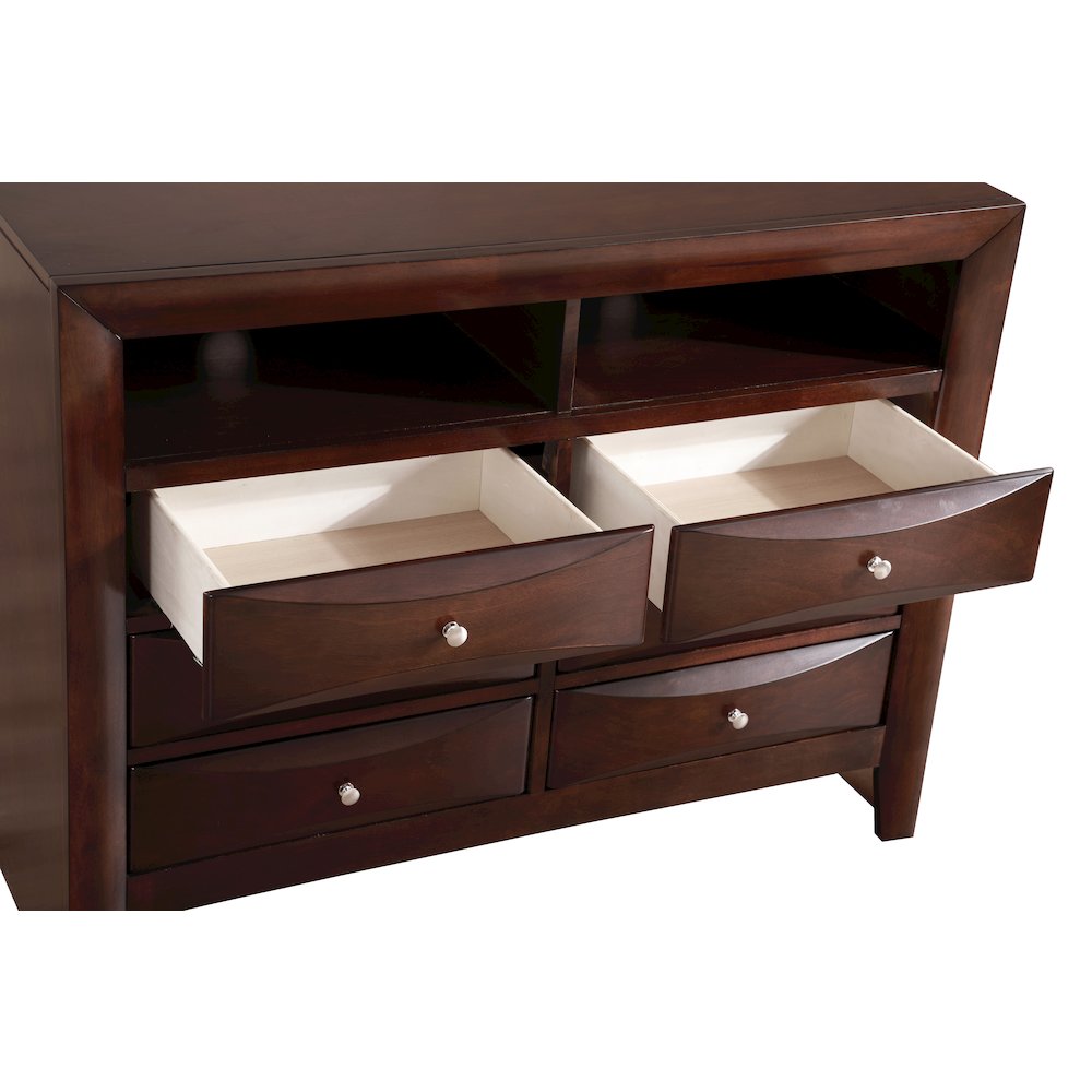 Glory Furniture Marilla Media Chest in Cappuccino Color. Picture 3