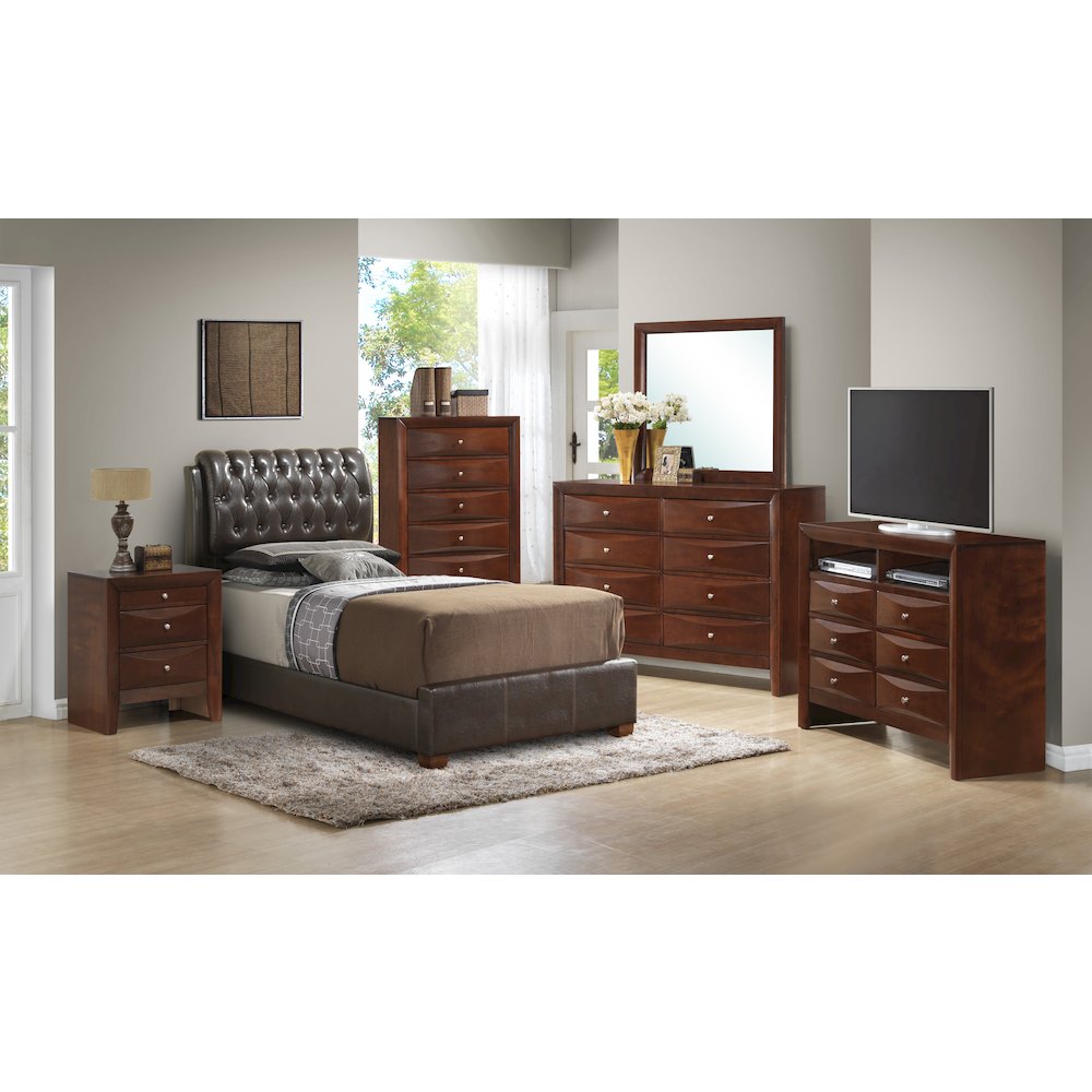 Glory Furniture Marilla Twin Bed in Dark Brown Color. Picture 8