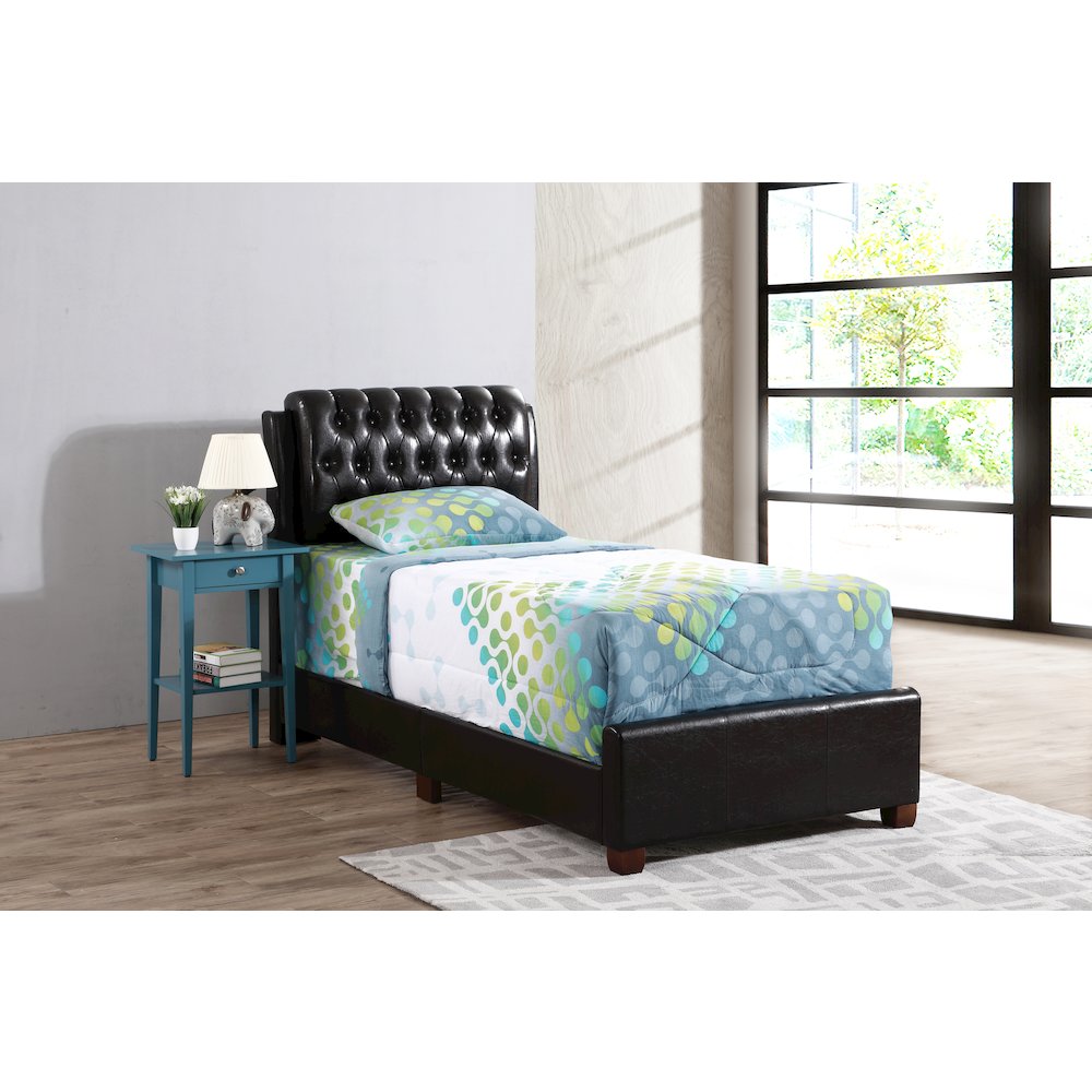 Glory Furniture Marilla Twin Bed in Dark Brown Color. Picture 4