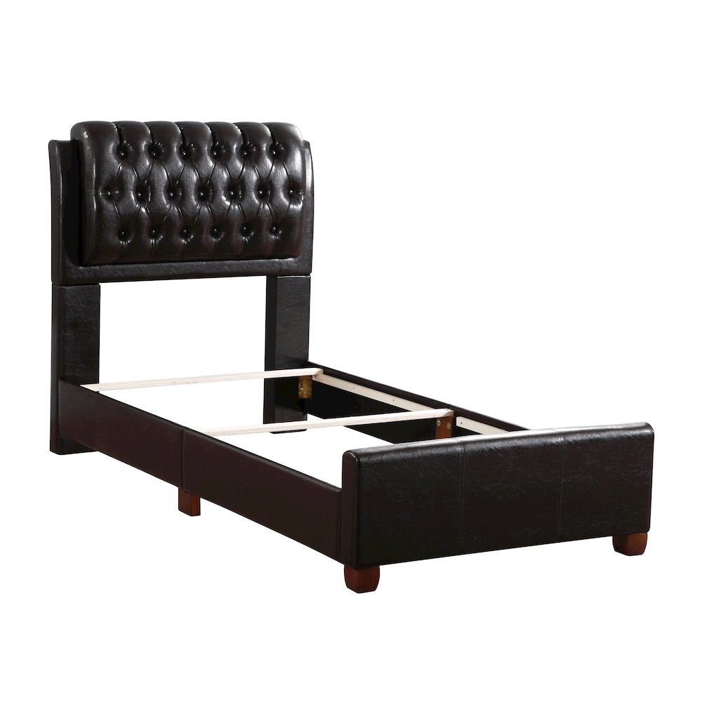 Glory Furniture Marilla Twin Bed in Dark Brown Color. Picture 2