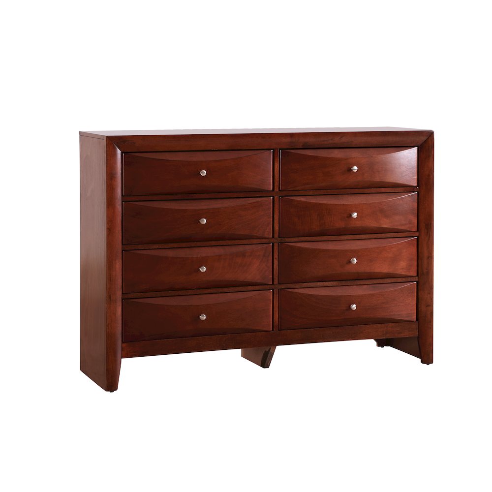 Glory Furniture Marilla Dresser in Cherry Color. Picture 1