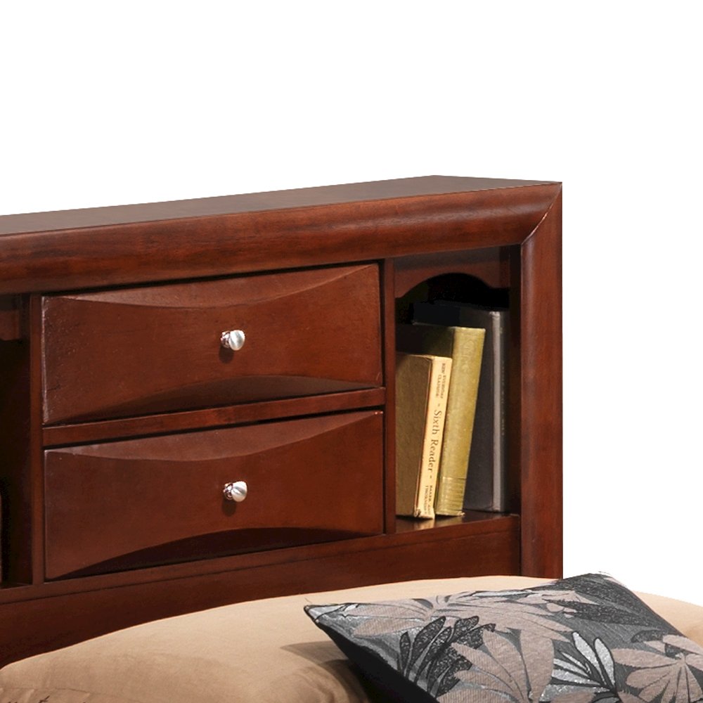 Glory Furniture Marilla Twin Storage Bed in Cherry Color. Picture 5