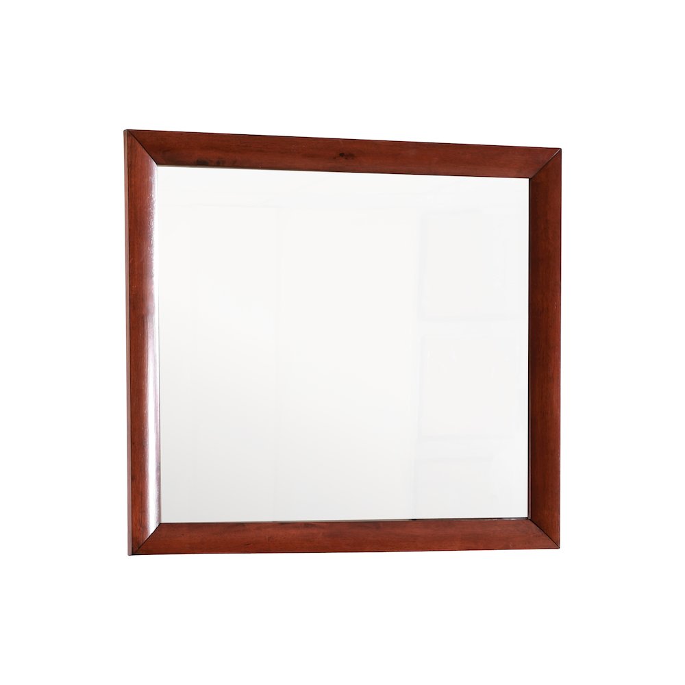 Glory Furniture Marilla Mirror in Cherry Color. Picture 1