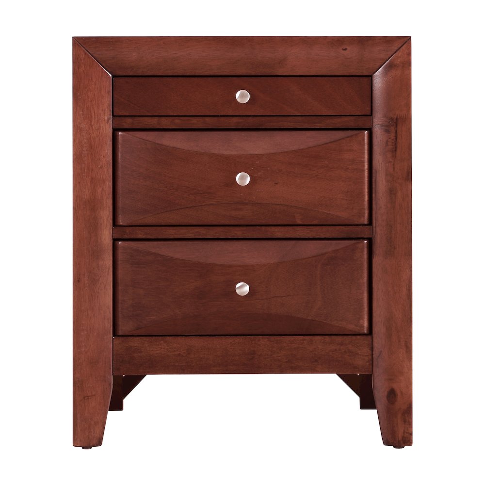 Glory Furniture Marilla Nightstand in Cherry Color. Picture 2