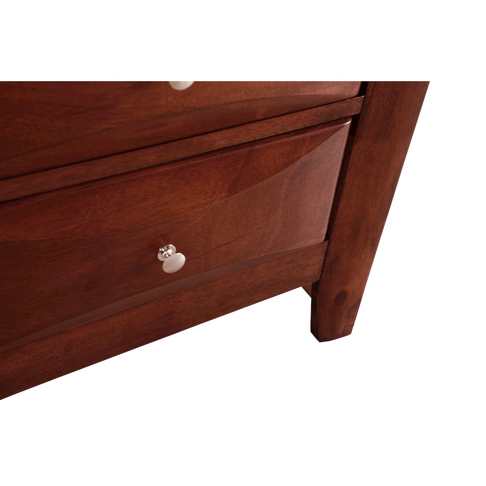 Glory Furniture Marilla Nightstand in Cherry Color. Picture 6