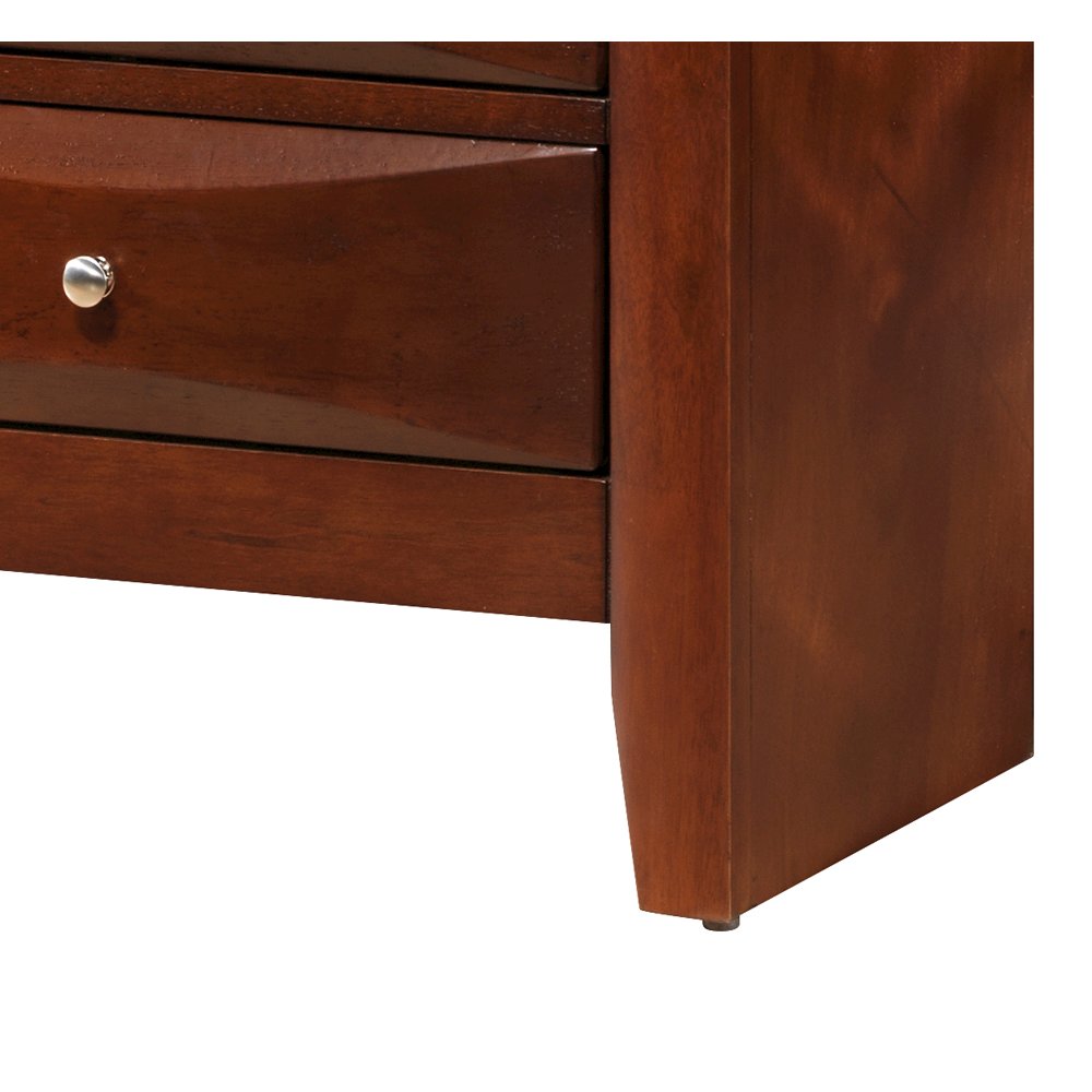 Glory Furniture Marilla Media Chest in Cherry Color. Picture 4