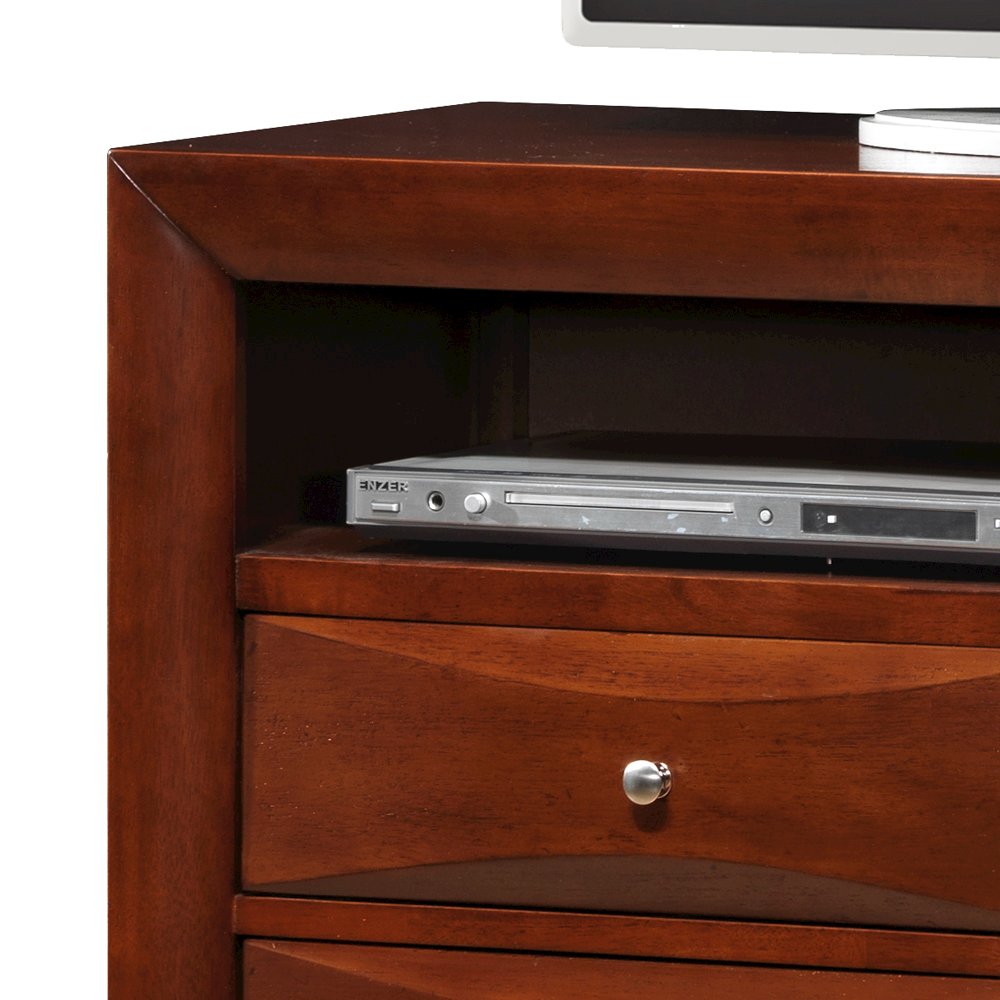 Glory Furniture Marilla Media Chest in Cherry Color. Picture 5