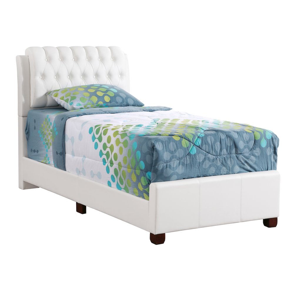 Glory Furniture Marilla   Twin Bed, White. Picture 1