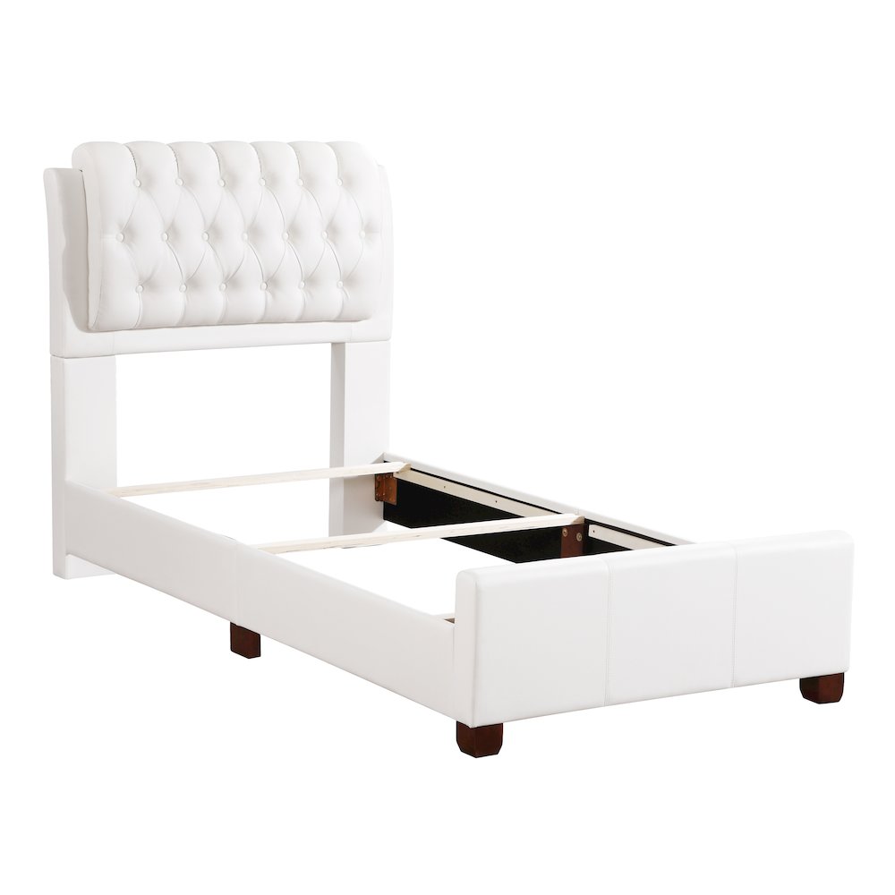 Glory Furniture Marilla   Twin Bed, White. Picture 3