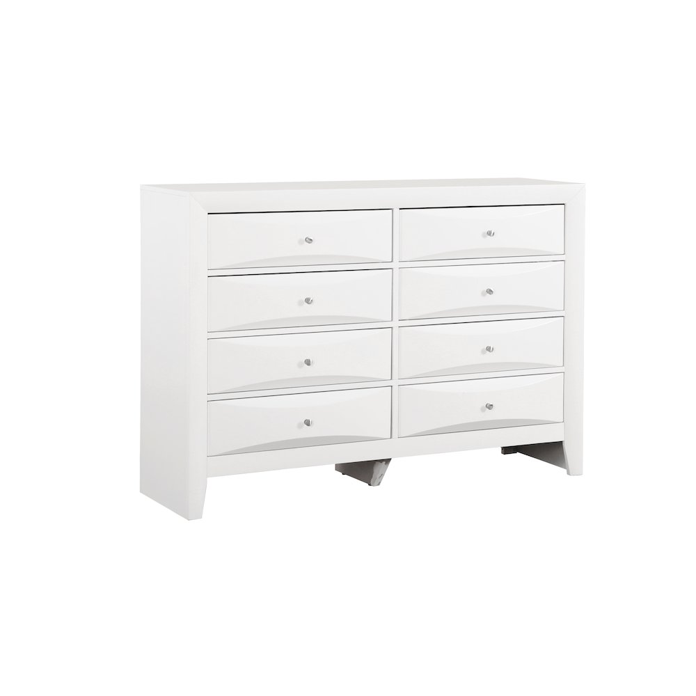 Glory Furniture Marilla Dresser in White Color. Picture 1