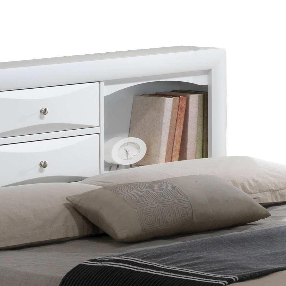 Glory Furniture Marilla Queen Storage Bed in White Color. Picture 6