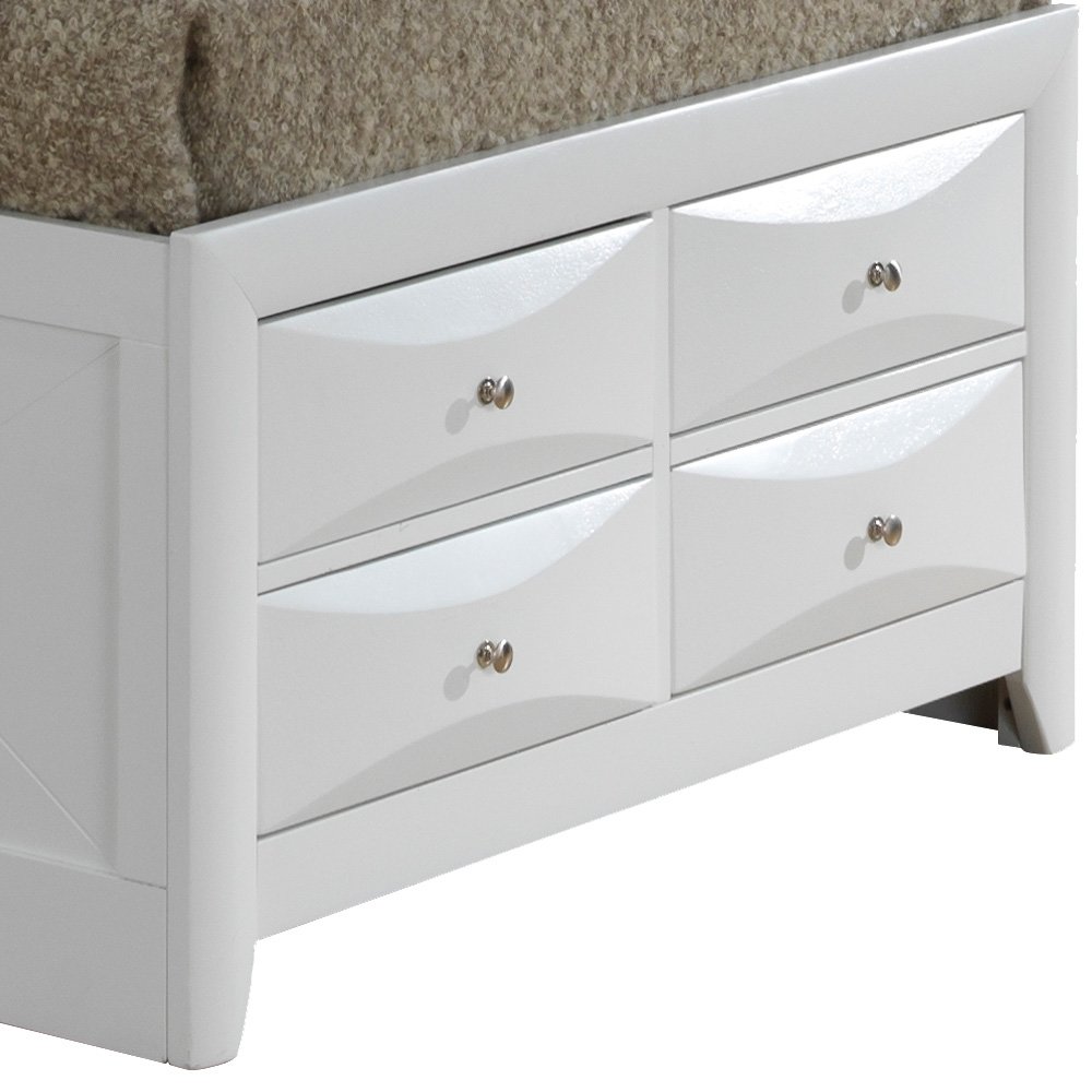 Glory Furniture Marilla Twin Storage Bed in White Color. Picture 2
