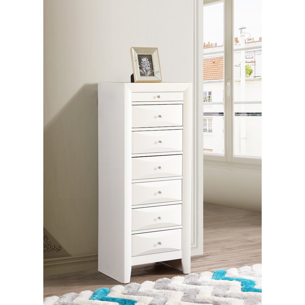 Glory Furniture Marilla Lingerie Chest in White Color. Picture 6