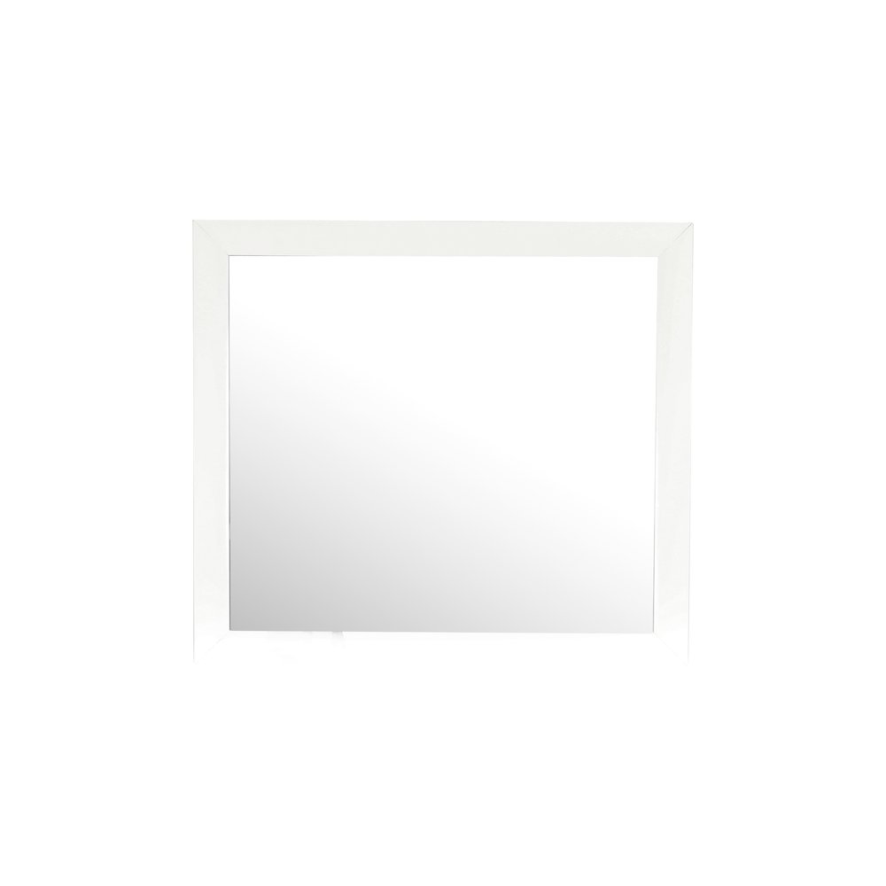 Glory Furniture Marilla Mirror in White Color. Picture 2