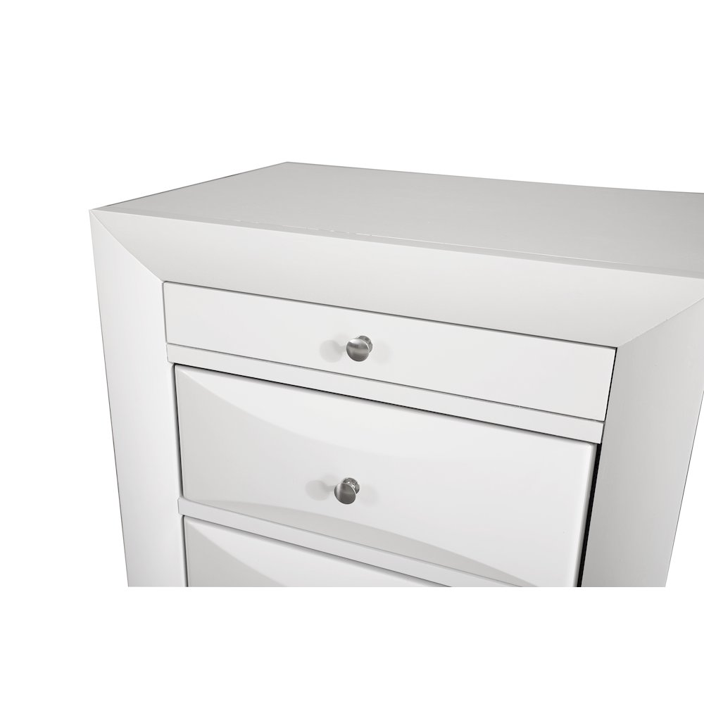 Glory Furniture Marilla Night Stand in White Color. Picture 6