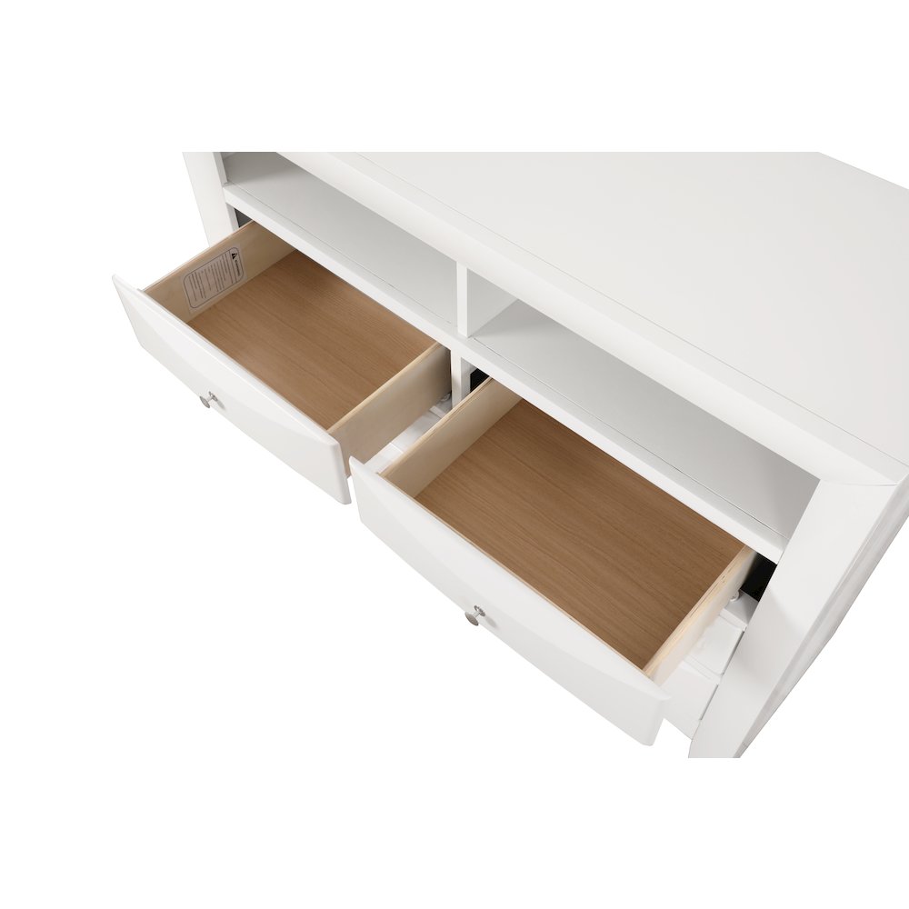 Glory Furniture Marilla Media Chest in White Color. Picture 3