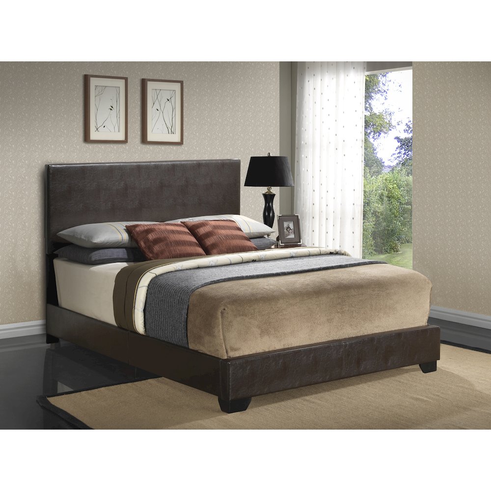 Glory Furniture Aaron Queen Bed in Cappuccino Color. Picture 7