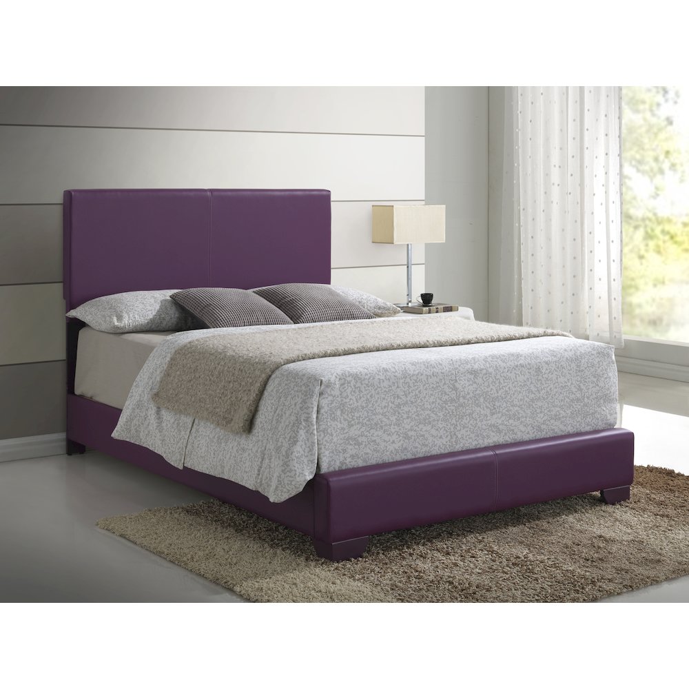 Glory Furniture Aaron Full Bed in Purple Color. Picture 6